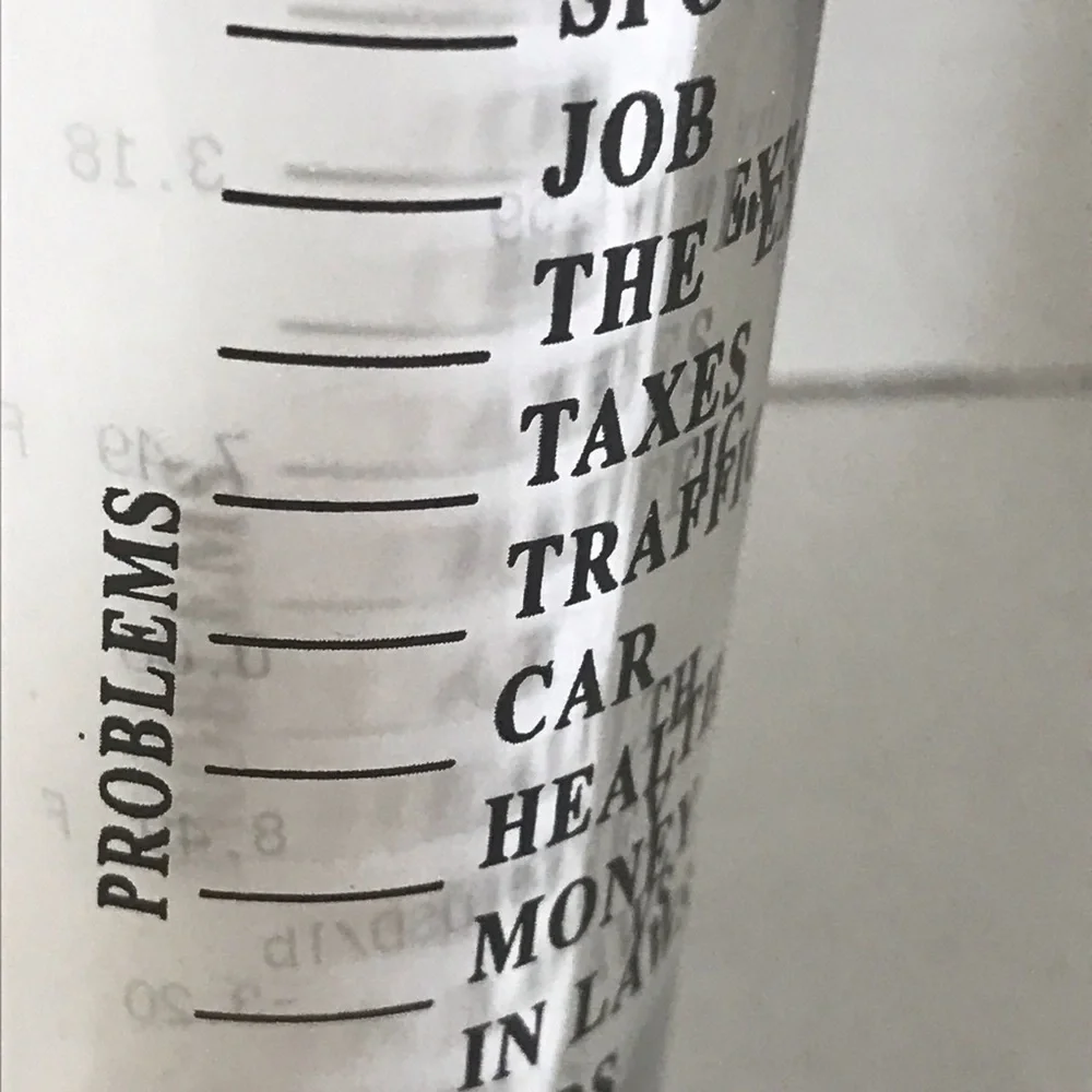NWOT - Souvenier Shot Glass Problem Solver